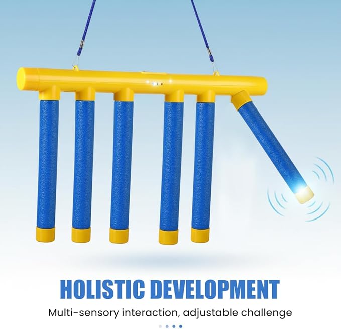 Reflective Drop Stick Challenge Game, Hand Eye Coordination Reflex Training Toy, 3 Adjustable Speed Modes, Catching Sticks Game for All Ages (Pink)