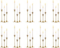 Nuptio Candlestick Candle Holders 30 Pcs Candle Stick Holder Gold Taper Candle Holder Candle Stand for Wedding Party Thanksgiving Halloween Birthday Mantel Baby Shower Table Centerpieces Decor