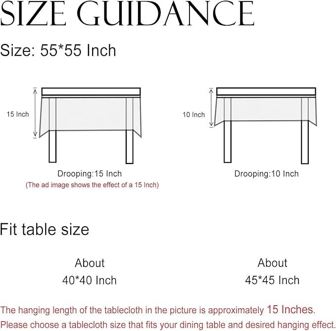 ISAENNE Designer Floral Linen Small Square Tablecloth,French Off White Elegant Table Cloth,Washable Home Decor Tablecloths for Dining Thanksgiving Kitchen Christmas Party,55"*55"-Grace B