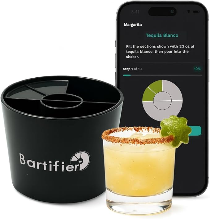 App-Guided Cocktail Maker — The Free App Shows You Where to Fill — Make 500+ Easy, Perfect Cocktails — Best Gift for Cocktail Lovers