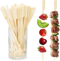 100PCS Cocktail Picks, Fancy Picks for Appetizers, Decorative Skewers for Appetizers Drinks Party Fruit, 7 Inch Long Wooden Bamboo Paddle Food Sticks Charcuterie Boards Accessories