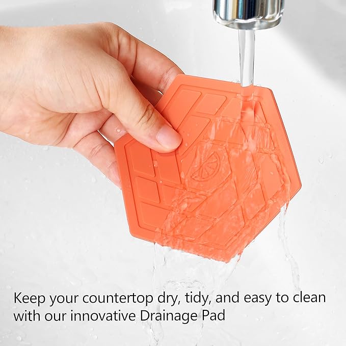 Silicone Drink Coasters Set of 4,Flexible & Heat-Resistant - Perfect for Home Decor & Table Protection(Red Coral)