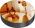 VASUHOME 10" Gold Mirror Centerpieces for Tables, Round Mirror Plates Set for Candle, Wedding, Party Decorations, Circle Mirror Trays with Smooth Edge and Cushioned Feet, 2mm Thick