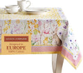 Maison d' Hermine Table Cloth Square Table 100% Cotton 54 x 54 Inches Tablecloth Reusable Decorative for Dining Room Farmhouse Home Valentines Day Decorations Spring Summer - Easter Zest