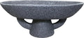 Boho Modern Decorative Bowl decor - Multi functional modern home Pedestal decoration bowl,Handicraft Bowls,Stylish Key Bowl for Entry Table,Fruit Bowls for Kitchen Counter,Artificial Stone Black