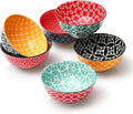 DOWAN 10 oz Small Bowls Set of 6 - Ceramic Ice Cream Bowls, Small Dessert Bowls for Cereal, Snacks, Dipping Bowl for Kirchen, Decorative Bowls, Dishware and Microwave Safe, Portion Control Bowl