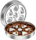 Kactoily Stainless Steel Slow Feeder Dog Bowl, 3 Cup Heavy Duty Slow Eating Bowl, Deep Maze & Non-Slip Base for Large & Medium Dogs, Dishwasher Safe