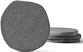 Diatomaceous Earth Coasters Set of 4 for Drinks, Moisture Water Absorbent Stone Coasters for Table Desk at Work, Water Absorbing Instant Drying Diatomite, Modern Deep Grey