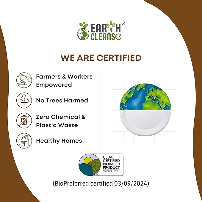 100% Compostable 10 Inch Paper Plates – Heavy Duty Bulk Disposable Plates [750-Pack] – USDA Certified, BPA-Free, Eco-Friendly, Biodegradable Sugarcane Bagasse – Natural White for Catering, Parties
