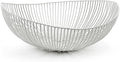 Serax Home Decor Fruit Bowl | Metal sculptures interior accessories by Antonino Sciortino | Oval Iron Kitchen Basket | Modern House Decor or Kitchen Storage for Counter and Table