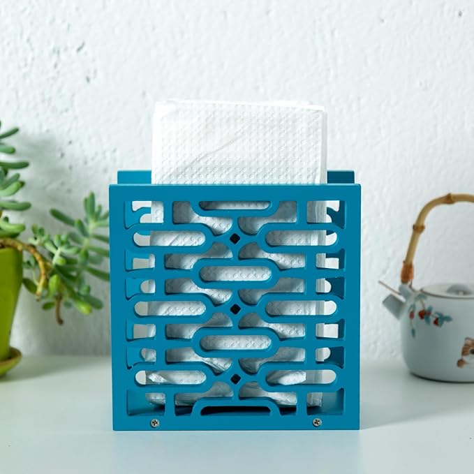 Handmade Mid Century Modern Retro Style Atomic Oval Star Napkin Holder - Geometric Kitchen Decor 1960s 50s Atomic Era Gift - Unique Vintage Rustic Restaurant Table Decoration