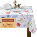 Maison d' Hermine Table Cloth Rectangle Table 100% Cotton 70 x 90 Inches Tablecloth Reusable Decorative for Dining Room Farmhouse Home Valentines Day Decorations Spring Summer - Just Floral