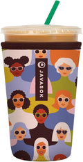 Sok It JavaSok Iced Coffee & Cold Soda Insulated Neoprene Cup Sleeve (Femme Force, Medium: 22-28oz)