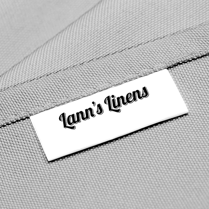 Lann's Linens 90 x 156 Inch Rectangular Tablecloth, Washable Polyester Fabric Table Cloth for Dining Tables, Restaurants, Weddings - Silver Gray