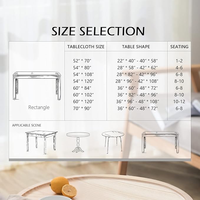 MYSKY HOME Rectangle Tablecloth 60x102 Inches -Linen Farmhouse Geometric Patterned Tablecloth Waterproof Decorative Washable Fabric Table Cloth for Kitchen Dining Moroccan Tablecloth，Grey