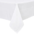 Hiasan Faux Linen Rectangle Tablecloth - Wrinkle and Stain Resistant Washable Table Cloth for Kitchen Dining Room Holiday Table Cover for Party Dinner, White, 60 x 84 Inch