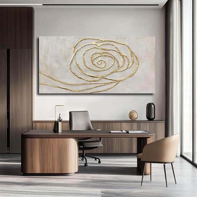 XIANSHOU Abstract Wall Art Pictures Contemporary Wall Hanging Decor Neutral Wall Print 29"x58" Wall Decorations for Living Room Dining Room