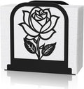 Unique Standing Napkin Holder,Gorgeous Rose Napkin Holders for Paper Napkins,Napkin Holder User-Friendly with Non-Slip Mat,Smooth Edge,Be Used for Dining Table,Shop,Countertop