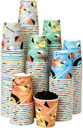 500 Pack 5oz Disposable Paper Cups, Mini Colorful Small Mouthwash Cups, for Parties, Picnics, Barbecues, Travel and Events, Polygon