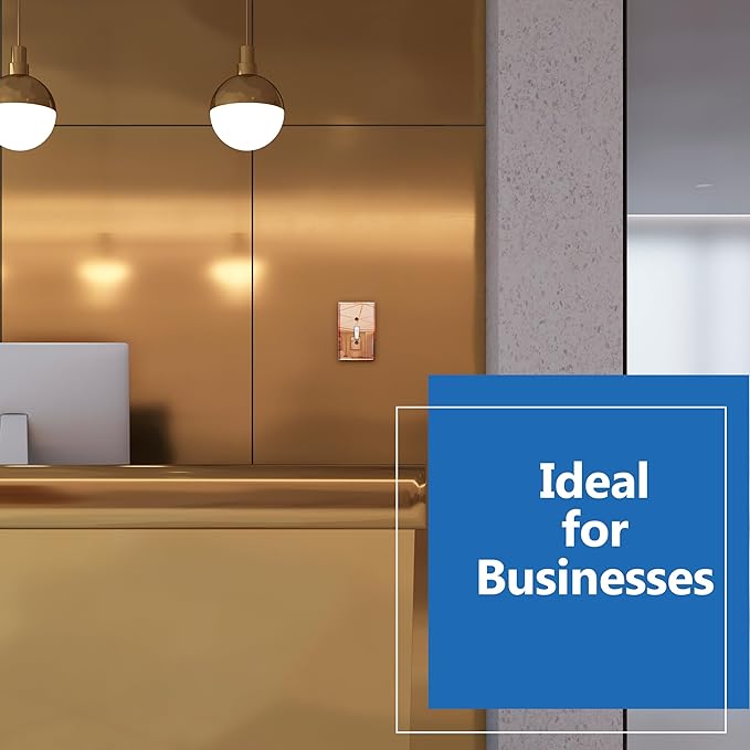 LIDER Toggle Switch Acrylic Wall Plate, Mirrored Light Switch Plate, Plexiglass Switch Cover, Mirror-like Reflective Finish, Modern Upgrade, Oversized 1-Gang 5.25" x 3.44", Rose Gold, 5 Pack