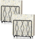 Napkin Holder for Table, 2 Pack Modern Metal Napkin Holders for Paper Napkins & Kitchen Dining & Countertops, Cocktail Upright Napkin Holder Dispenser Suitable for All Room Decors (Black)