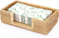 Sumnacon Napkin Holder Rattan Guest Towel Holder Tray for Bathroom,Woven Bathroom Napkin Holder Tray Decorative Napkin Holders for Kitchen Dining Table Party Holiday, Honey Brown
