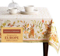 Maison d' Hermine Table Cloth Rectangle Table 100% Cotton 70 x 120 Inches Fall Tablecloth Reusable Everyday Use for Thanksgiving Christmas Decorations Dining Farmhouse Party (Pumpkin Passion)