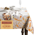 Maison d' Hermine Table Cloth Rectangle Table 100% Cotton 60 x 108 Inches Fall Tablecloth Reusable Everyday Use for Thanksgiving Christmas Decorations Dining Farmhouse Party (Oak Leaves)