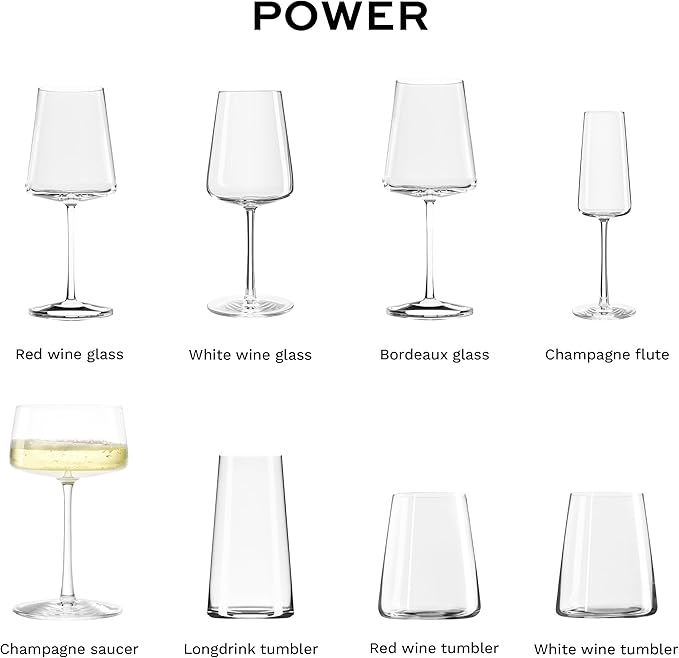 Stölzle Lausitz Champagne Coupes Power Set of 6, 9 1/4 oz – Elegant Crystal Glasses for Champagne, Sparkling Wine & Prosecco – Premium German Crystal Champagne Glasses – Dishwasher- & Shock-Resistant