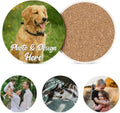 Set of 6 Custom Ceramic Coaster Personalized Coasters for Drink Add Your Text Logo Image Photo, Customized Decor Gifts Coaster for Crafts, Wedding, Bar, Home, Office, Kitchen, Restaurant