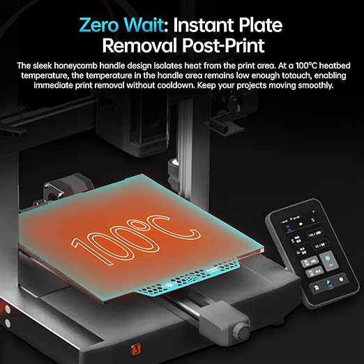BIQU CryoGrip Pro Glacier Panda Build Plate for Kobra 3 Combo 3D Printer 250x250mm Double Sided Upgrade Build Plate Removable Surface Platform