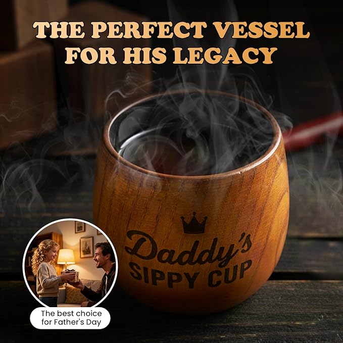 Charred Wooden Whiskey Glasses, Bourbon Drinking Glass, Whiskey Gifts for Men, Old Fashioned Whiskey Tumbler, Great Bourbon Gifts for Men, Dad, Husband, Brother, Whiskey Lovers, Wood Whiskey Cup