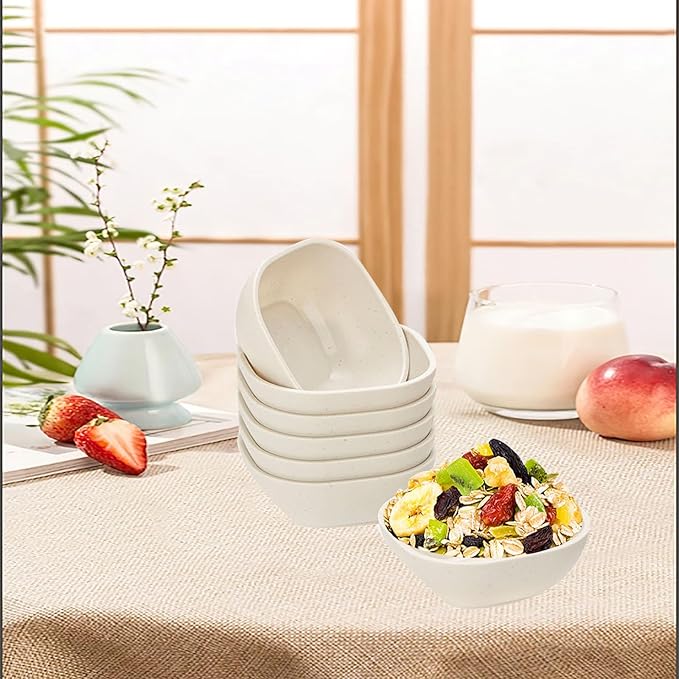 15 Pack Unbreakable Dipping Bowls, 4.5 OZ Soy Sauce Dishes,Wheat Straw Small Dessert Bowls,Small Prep Bowls，Dipping Sauce Cups, Dip Bowls for Side Dish, Snacks, BBQ，Ketchup