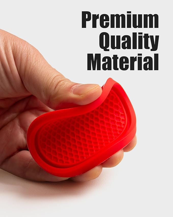 4 Pack Car Cup Coasters, Universal Non-Slip Silicone Cup Holder Inserts, Car Interior Accessories, Red