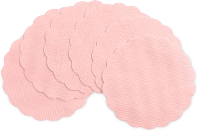 Disposable Pink Paper Coasters for Drinks, 3.5 Inch Round Coasters for Bar, Cocktail, Beverage, Wine Or Event, 500 Pack Bulk