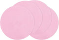 SHACOS Round Braided Placemats Set of 4 Washable 15 inch Round Table Mats for Dining Table Place Mats Home Wedding Party Decor (Pink, 4)