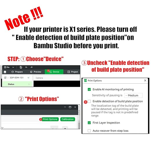 PEO PET Bambu Labs Build Plate for Bambu Lab P2S X1 X1C X1E P1P P1S A1 3D Printer,Smooth Flexible Double Sided Diamond PEO+Carbon Fiber PET Spring Steel Sheet 257x257mm for Bambu 3D Printers