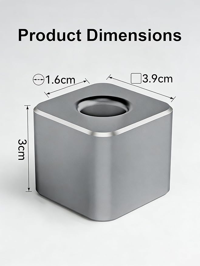 Aluminum Single Hole Pen Stand - Durable Fountain Pen Holder for Desk Display, Non - Slip Base, Minimalist Office/Home Organizer(Blue,1P)