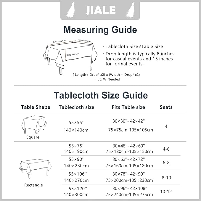JIALE Spring Tablecloth, Heavy Duty Linen Style Textured Table Cloth Rectangle Tables, Wrinkle-Free Washable Waterproof Table Cover for Kitchen, Dining, Parties, 55"x120", Sage Green