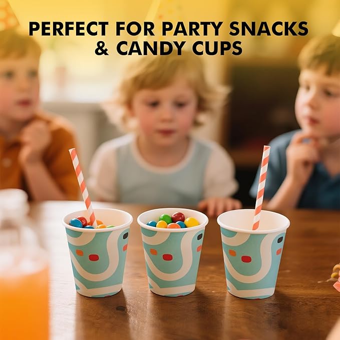 RACETOP [300 Pack] Paper Cups 3 oz, Bathroom Cups 3 oz, Disposable Bathroom Paper Cups, Small Mouthwash Cups, Ideal for Party