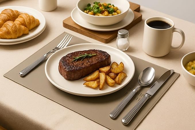 12-Piece Stoneware Dinnerware Set with Mugs | Microwave and Dishwasher Friendly | Stackable Matte Glaze Plates & Bowls | Service for 3 (White for 3)