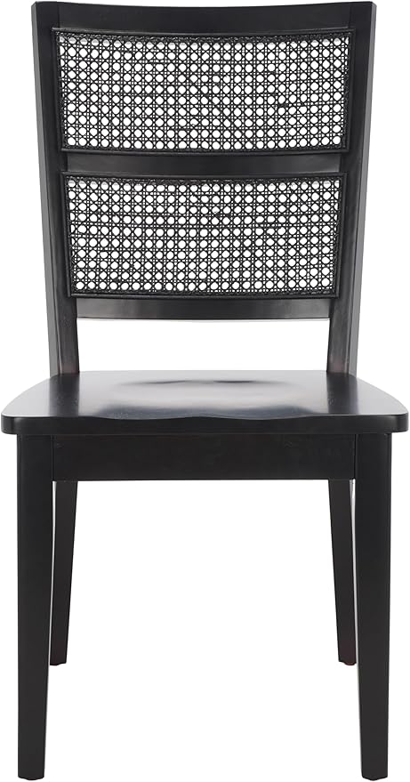 SAFAVIEH Home Collection Toril Coastal Black Dining Chair Set of 2