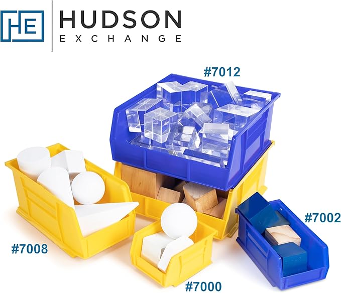 Hudson Exchange 11" x 5-1/2" x 5" Plastic Stackable Storage Bin and Hanging Container (Stone, 1 Pack)
