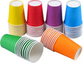URATOT 60 Pieces 9 Ounce Disposable Paper Cups Party Cups Drinking Cups for Party, DIY and Holiday, 6 Colors