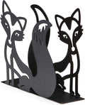Mango Steam Tabletop Napkin/Tissue & Letter Holder for Home, Kitchen, Restaurants (Fox, Black)