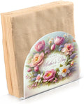 Napkin Holder Tulip Mother's Day Butterfly Crystal Clear Acrylic Napkin Holders, Paper Napkin Holder Dining Table Dispenser for Kitchen Restaurant Home Decor Bar Accessories