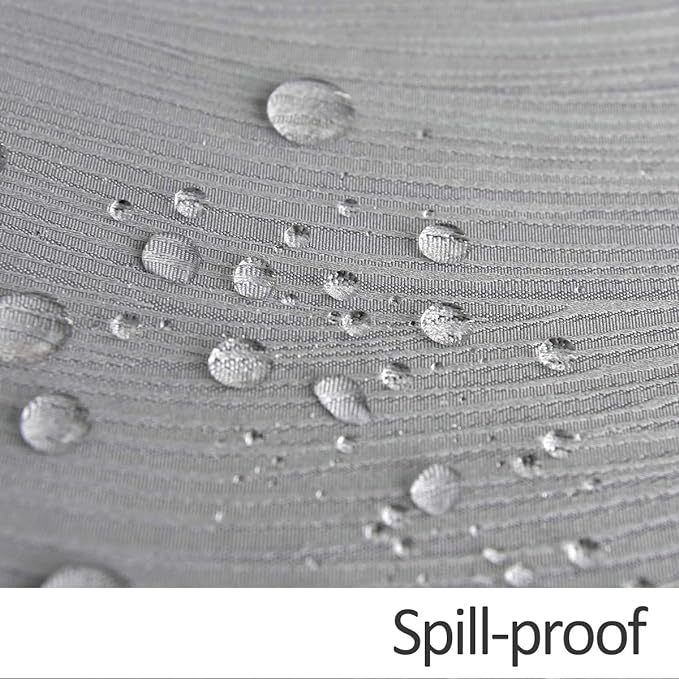 maxmill Jacquard Tablecloth Swirl Design Spillproof Wrinkle Free Heavy Weight Soft Table Cloth Decorative Fabric Table Cover for Outdoor and Indoor Use Square 70 x 70 Inch Light Gray