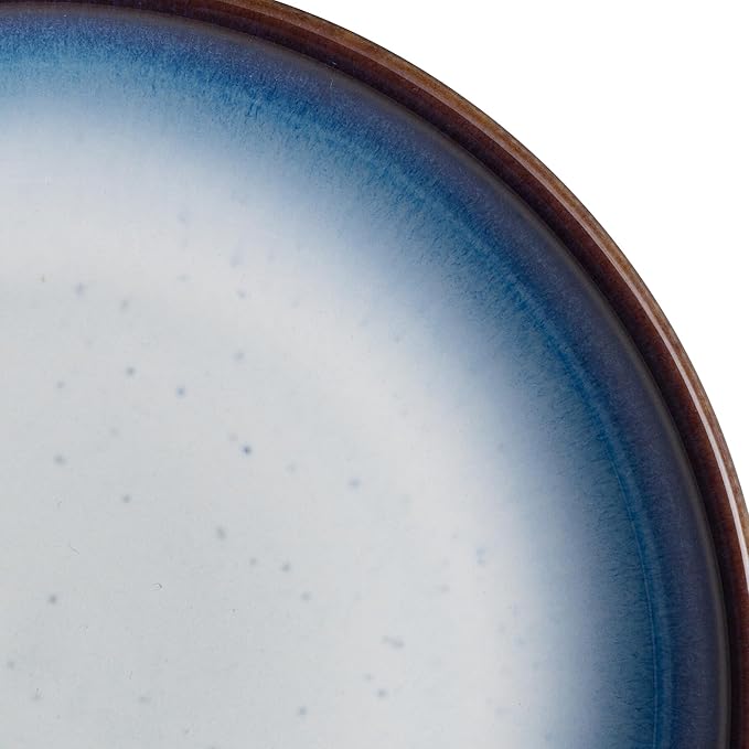 Denby - Blue Haze Coupe Cereal Bowls Set of 6 - Dishwasher Microwave Safe - Scratch Chip Resistant - Ceramic Stoneware Soup Bowls Tableware