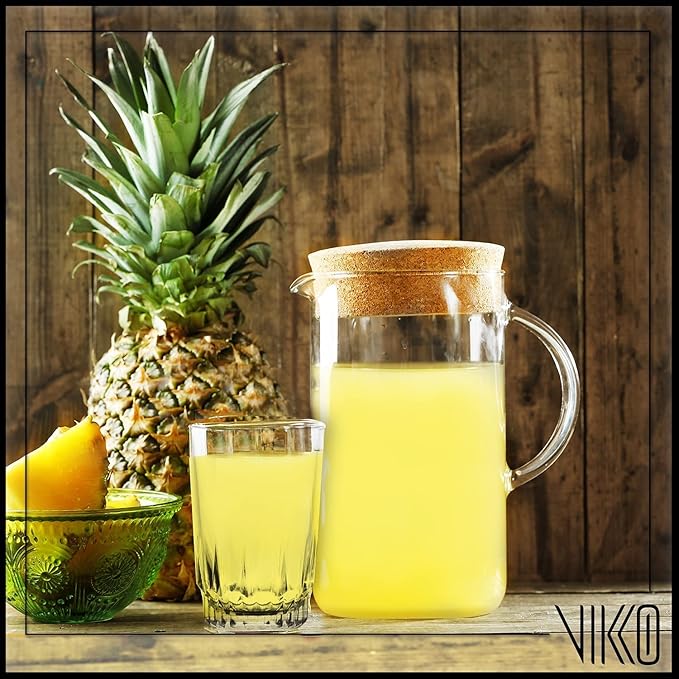 Vikko 5 Ounce Juice Glasses, Heavy Base SMALL Glassware for Drinking Orange Juice, Water, Perfect Cup for Children, Tasting, and Small Portions, Set of 6 Crystal Clear Glass Tumblers