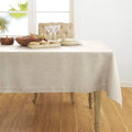 Solino Home Linen Tablecloth 60 x 144 Inch - 100% Pure Linen Light Natural Table Cloth for Rectangular Tables - Athena, Machine Washable Cloth Tablecloth for Spring, Easter
